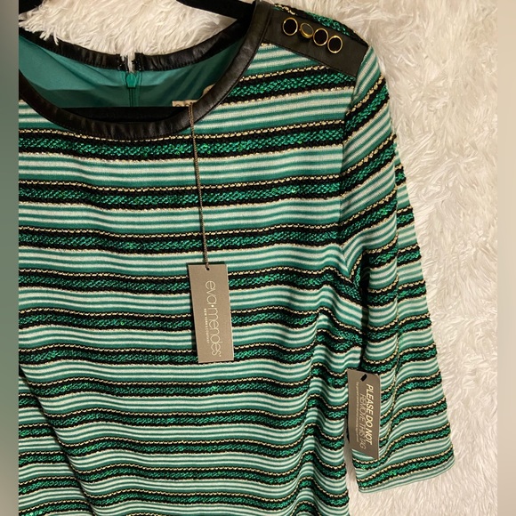 EVA MENDES for New York & Company Stripped Midi Dress - Picture 4 of 6